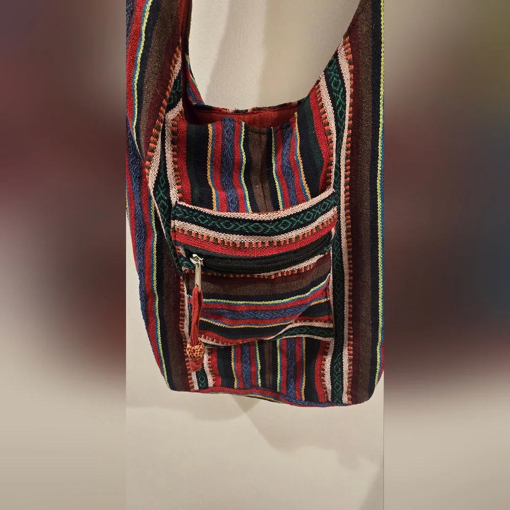 Multicolor Striped Women's Bag - Picture 2 of 8